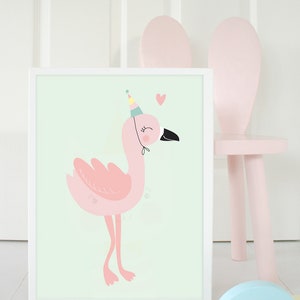 Kunstdruck /Poster Kind Frieda Flamingo Bild 3