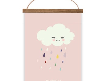 Art Print / Picture /Poster "Cloud" Pink