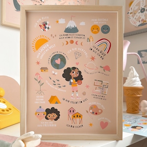 Impresión de arte / imagen "Hay tanto en mí" afirmación natural niños refuerzo positivo niños fuertes