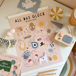 Kunstdruck / Bild "all das Glück"Kinderzimmer