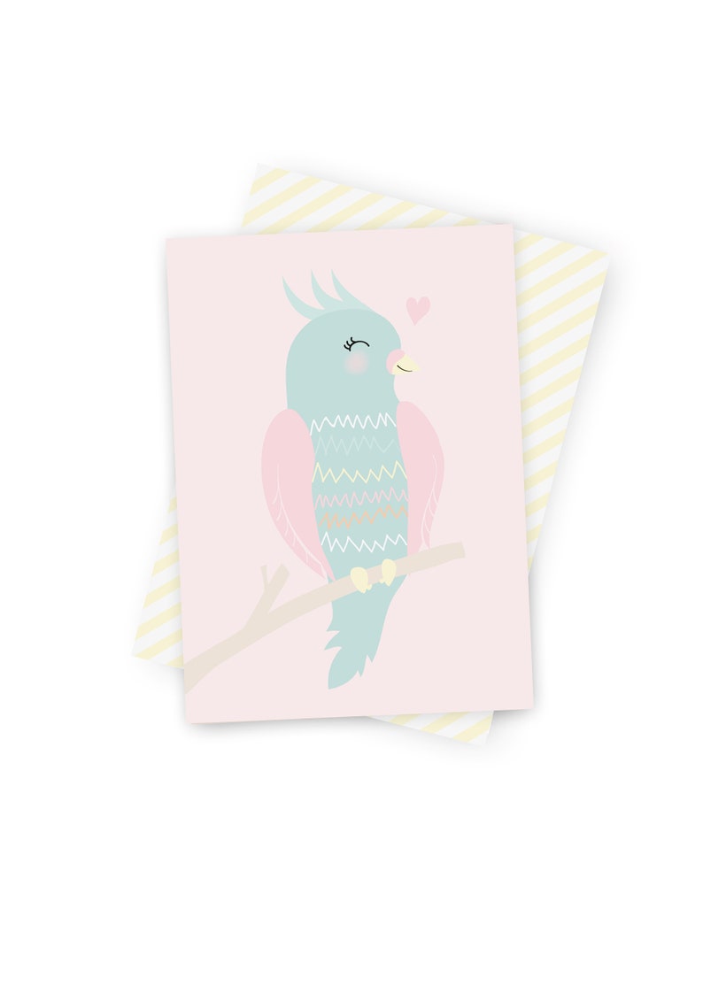 Carte postale Miss Lovebird image 1