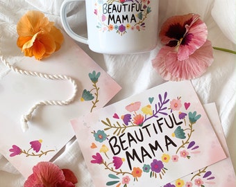 Postkarte "Beautiful Mama"