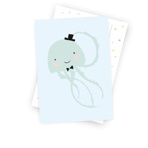 Postkarte "kleine Qualle"