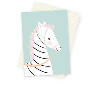 Postcard Zoe Zebra image 1