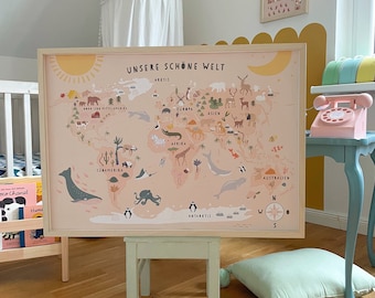 Print "Our wonderful world" world map