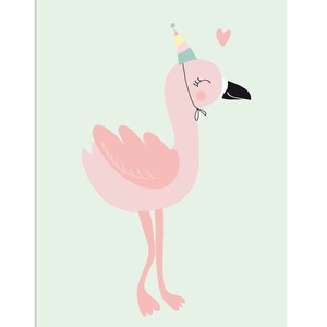Kunstdruck /Poster Kind Frieda Flamingo Bild 2