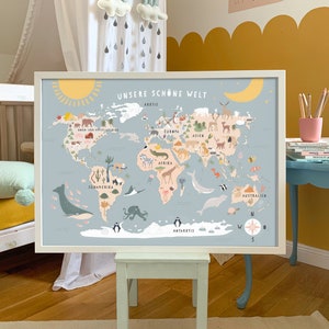 Print "Our wonderful world" world map