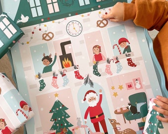 Geschenkpapier "Christmas in the house"