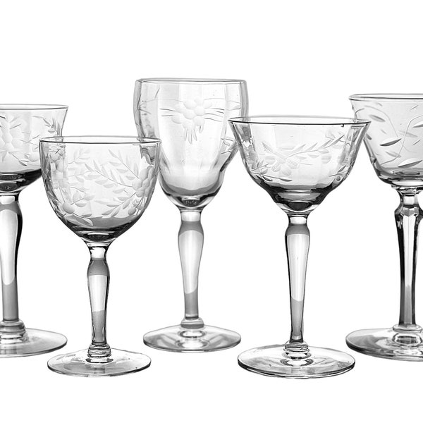 Cocktail Glasses Etsy