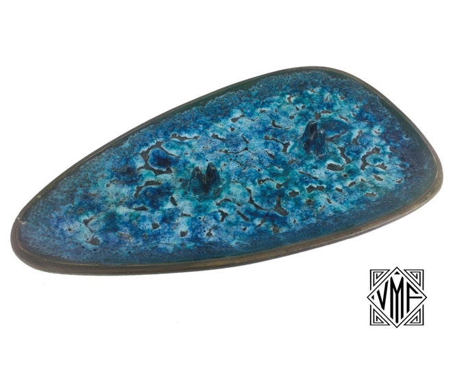 Vintage Large Ceramic Ashtray, 1950s 1960s Leroy Benjamin Handmade