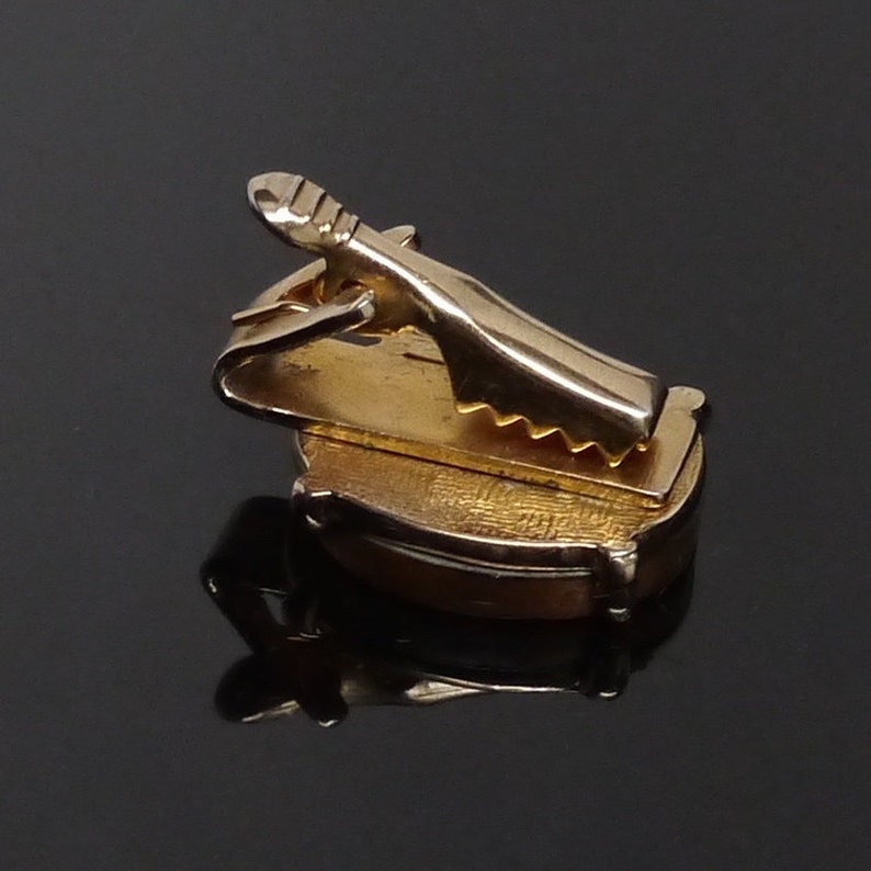 1950s Father/'s Day Gift Gold Plated Roman Revival Reproduction Copper Coin Tie Clip Vintage Mid-century Tie Clip in Excellent Condition