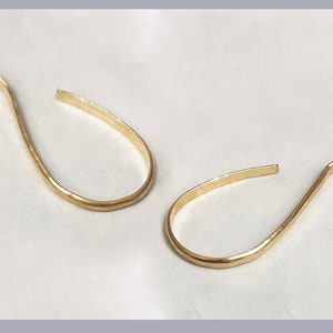 Hammered, NuGold Brass Hoop Jackets Come with Your Choice of Ball Post Studs.  Wear these High Brass Jackets w/Any of Your Own Studs!