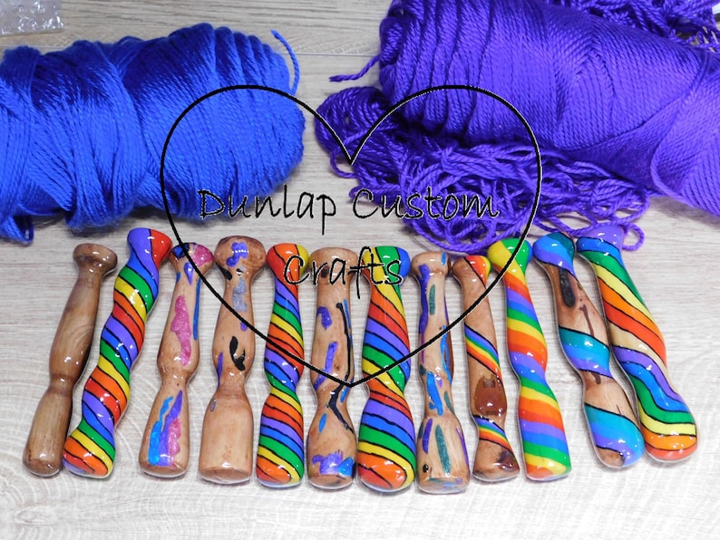 Telar ergonómico de crochet/tejido/pintura de diamantes/aguja de pestillo + mango adicional. Incluye gancho. imagen 1