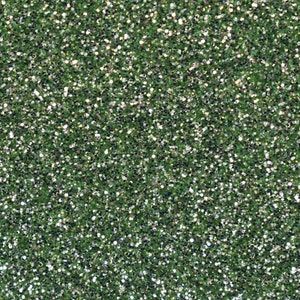 May include: A close-up of a green glitter background. The glitter is fine and has a slight shimmer.