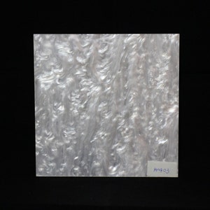 2mm W403 White mother of pearl marble acrylic sheet "Oyster Shell"