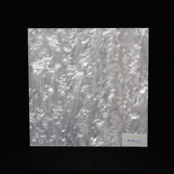 3mm W403 White mother of pearl marble acrylic sheet "Oyster Shell"