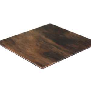 3mm W308 Dark brown, white and drown marble acrylic sheet Mahogany image 2