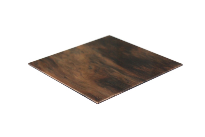 3mm W308 Dark brown, white and drown marble acrylic sheet Mahogany image 2