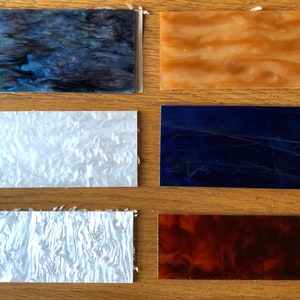 WAREHOUSE SALE 6x 3mm sample size acrylic sheet