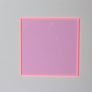 3mm W-091 Fluorescent light pink acrylic sheet