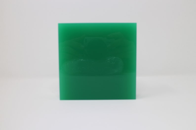 Opaque teal E027 acrylic block 40mm thickness 40x120x120mm