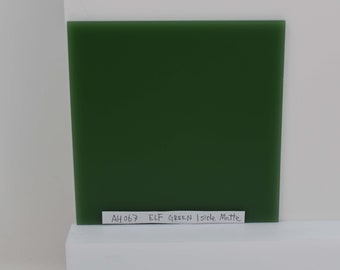 3mm A-067 Elf green 1 side matte effect acrylic sheet