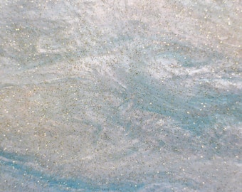 3mm W602 ( Formerly W503) Blue and white marble acrylic sheet with glitter