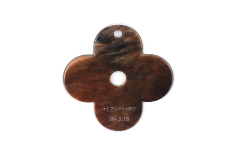 3mm W308 Dark brown, white and drown marble acrylic sheet Mahogany image 3
