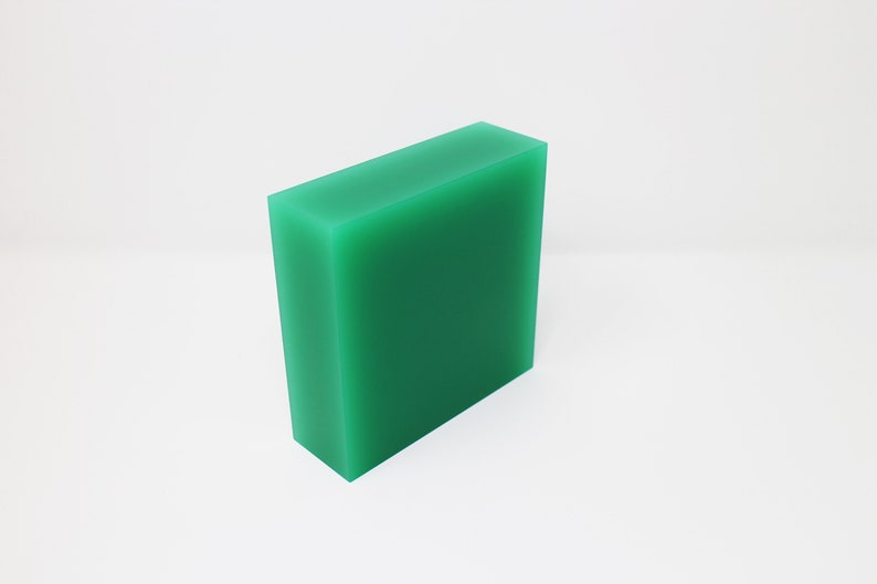 Opaque teal E027 acrylic block 40mm thickness 40x120x120mm