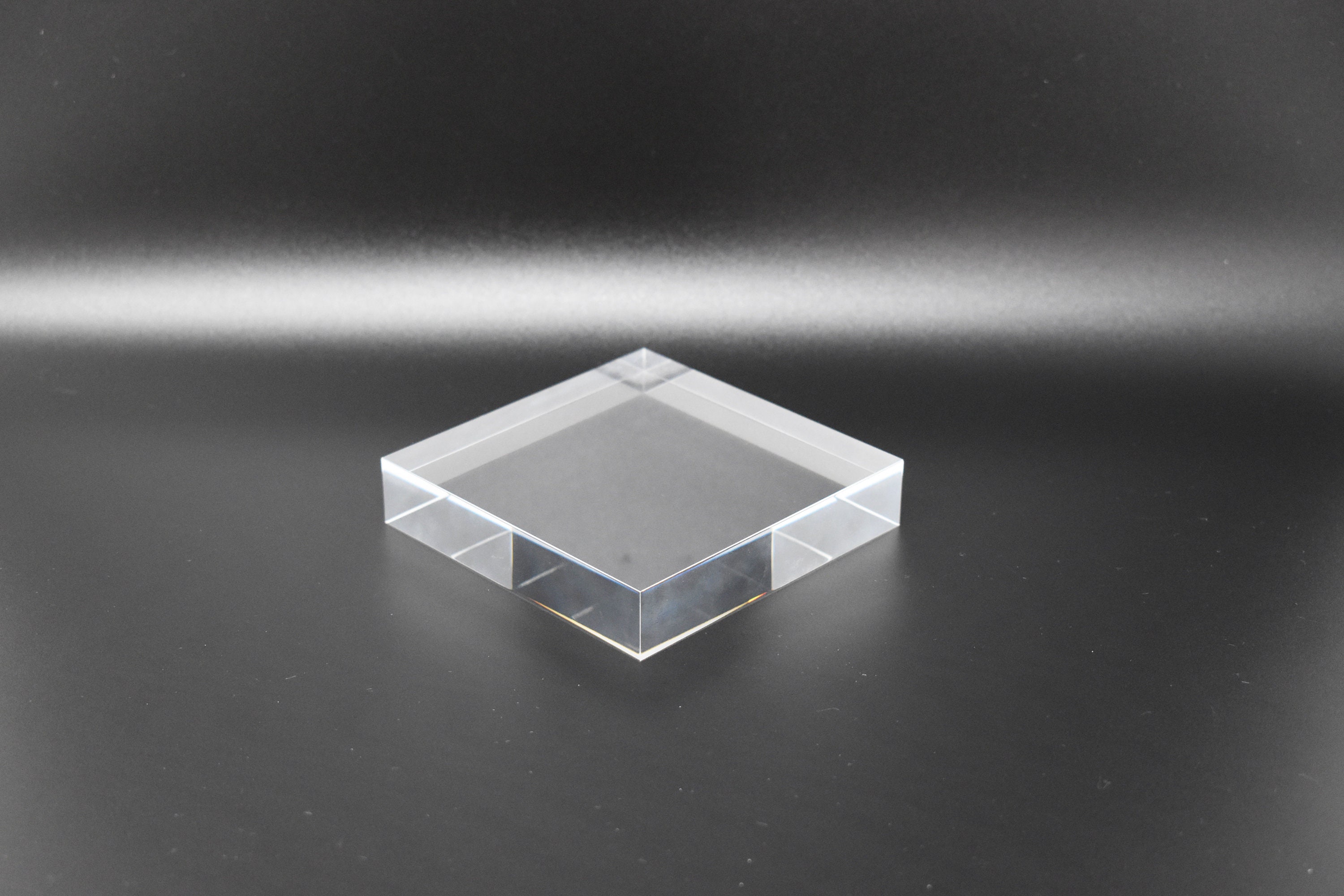 2 x 30mm Large Polished Clear Transparent Perspex Acrylic Cubes Blocks  (Pair)
