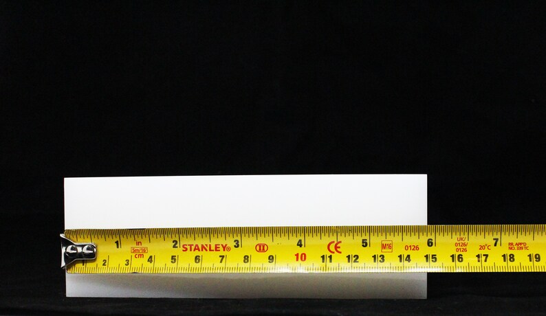 Opaque white E025 acrylic block 50mm thickness 50x50x150mm