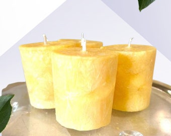 Honeysuckle Jasmine Natural Wax Votive Set- Vegan- Decorative Votives- Clean- Gift Ideas- Home Decor- Scented Candles- Eco-Friendly- Gifts