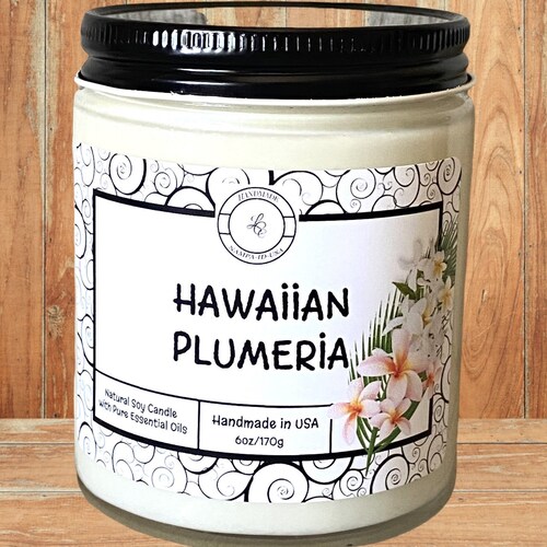 PLUMERIA SOY CANDLE main image 1