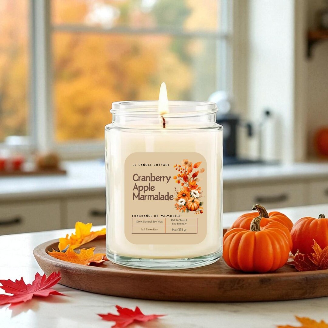 Cranberry Apple Marmalade Candle 20oz main image 1