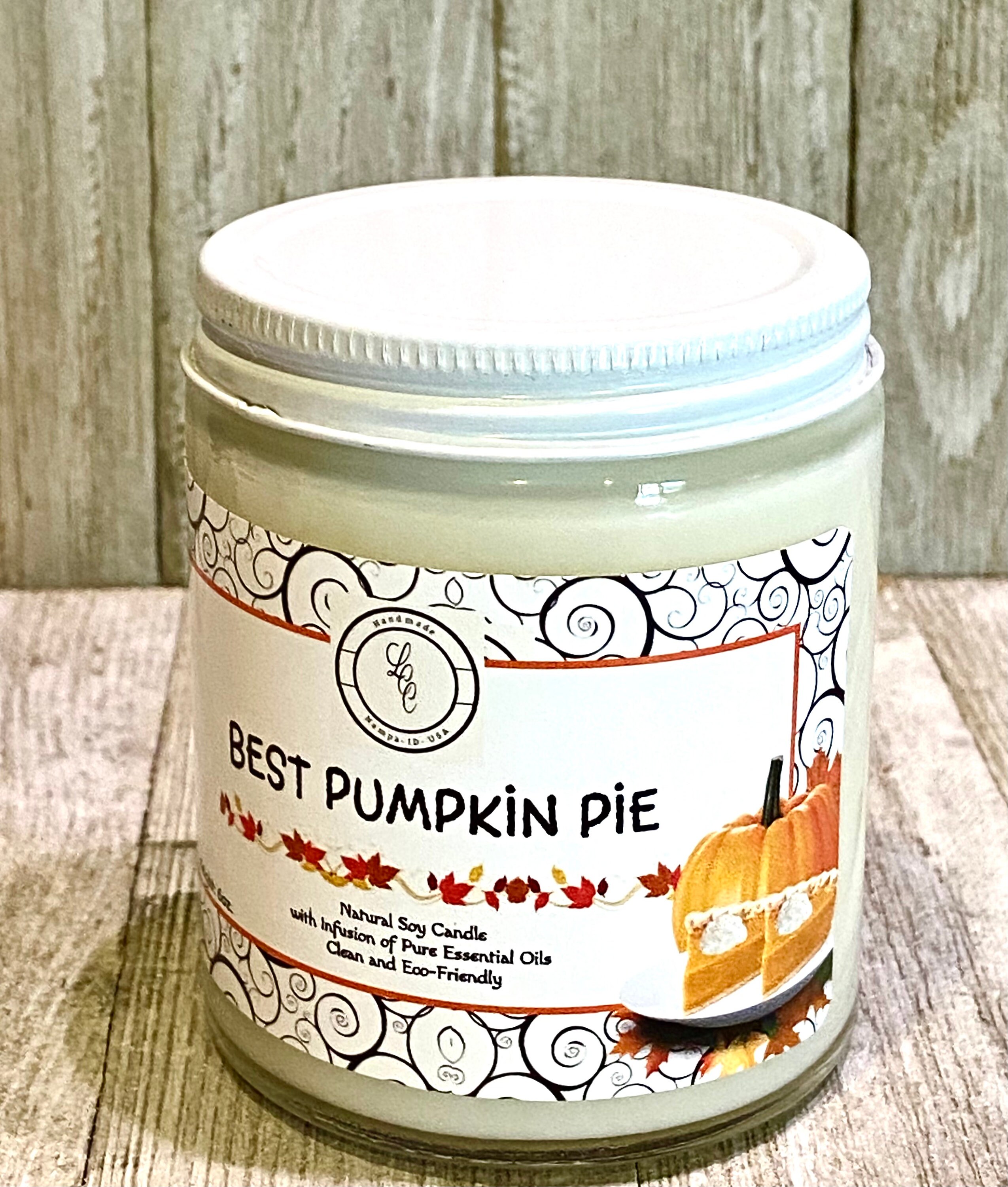FALL Best Pumpkin Pie Natural Soy Candle Vegan Fall Gifts Etsy
