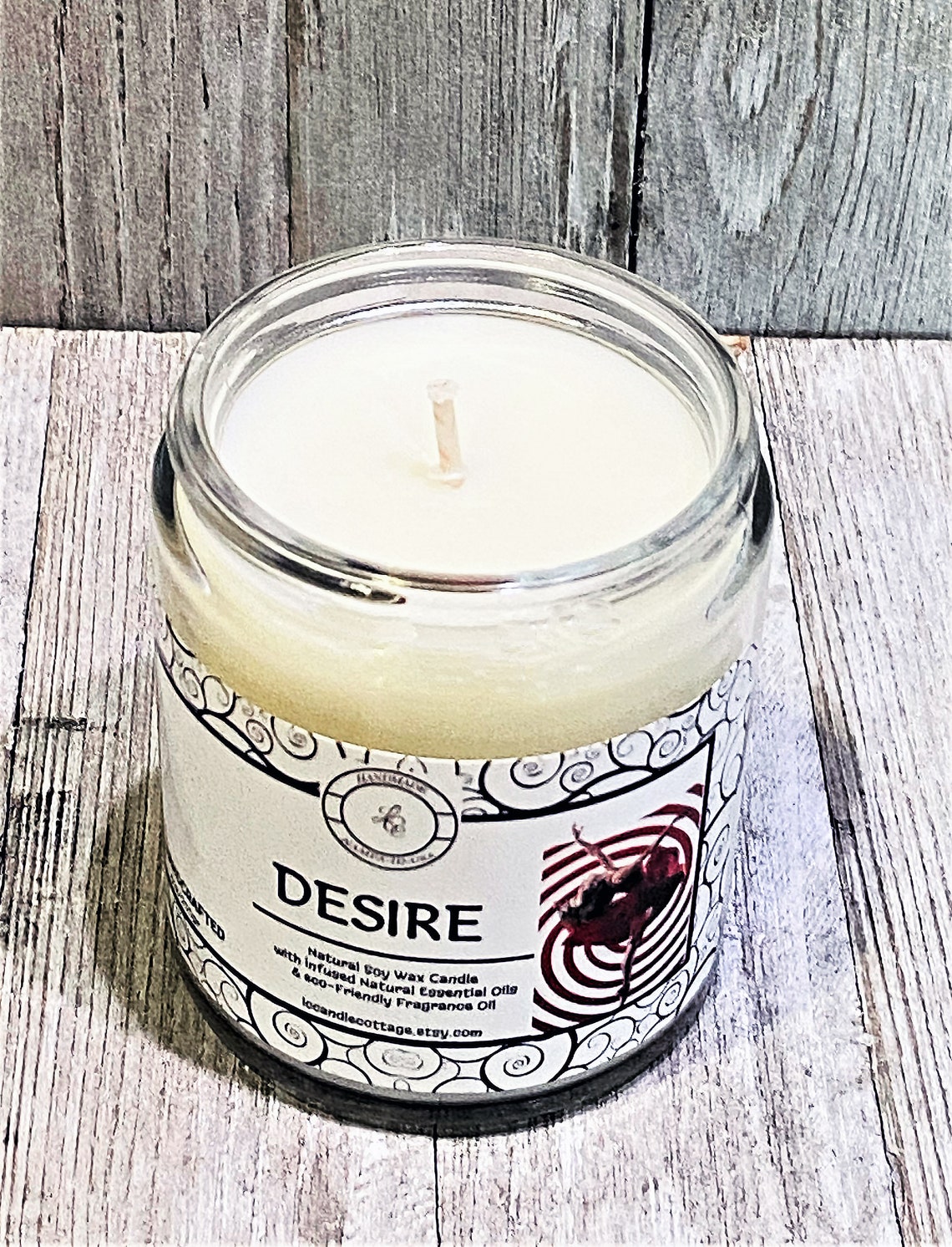 NEW Desire Natural Soy Candle Vegan Infused Candles Eco Etsy