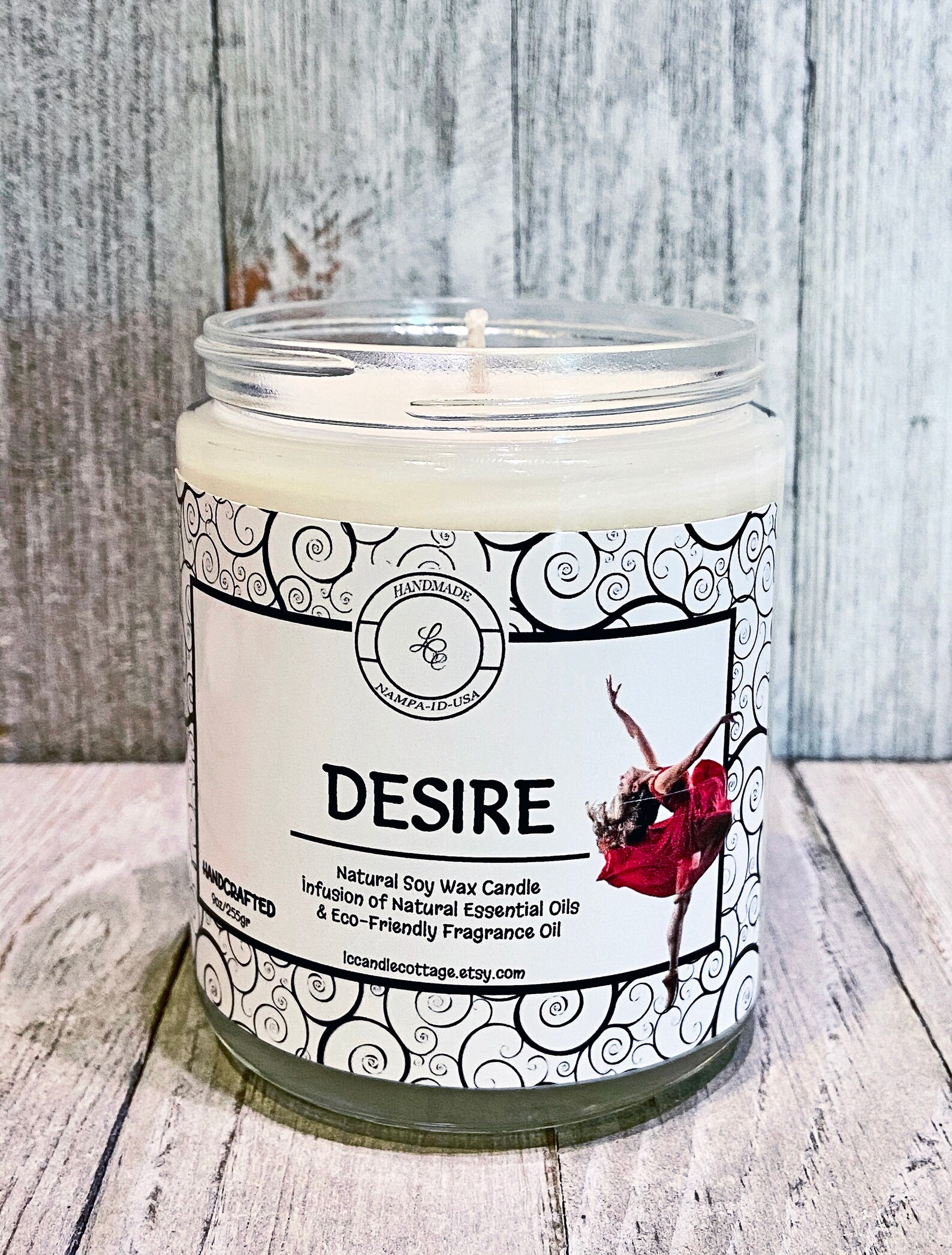 NEW Desire Natural Soy Candle Vegan Infused Candles Eco Etsy