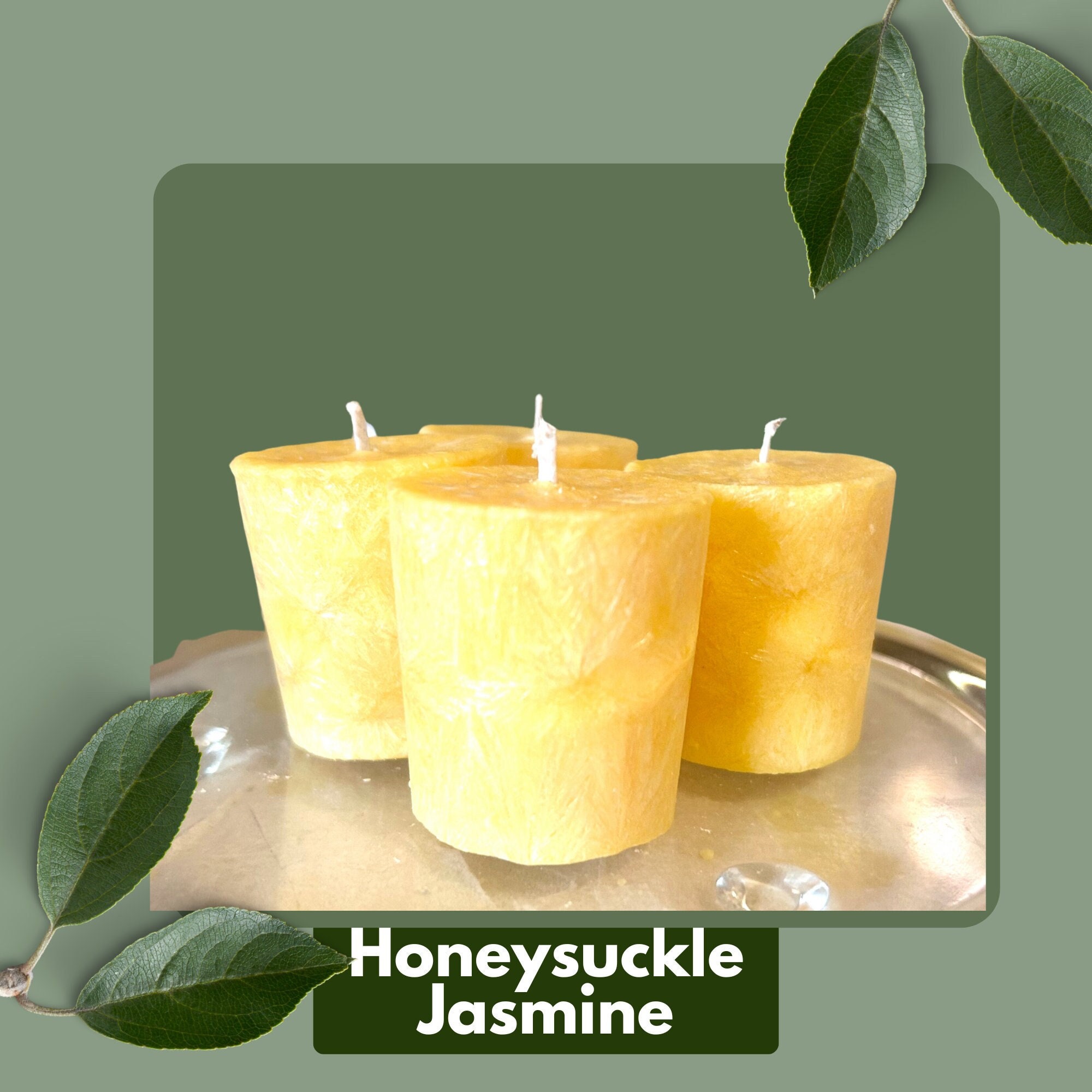 Honeysuckle & Jasmine Votive Candle Soy Wax