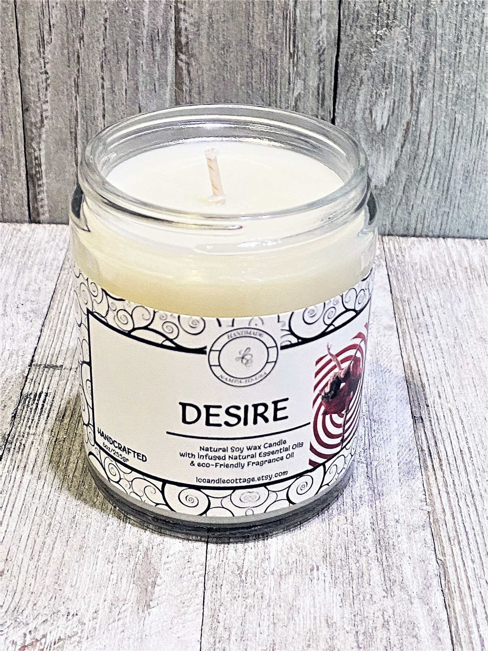 NEW Desire Natural Soy Candle Vegan Infused Candles Eco Etsy