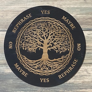 Tree of Life Pendulum Board - Tree of Life Divination Board - Celtic Pendulum Board - Altar Decoration