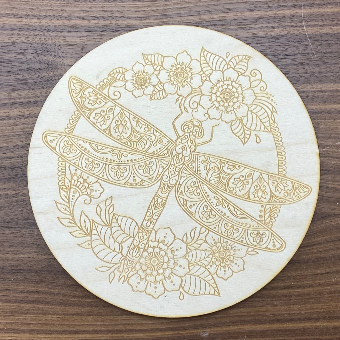 Dragonfly Floral Crystal Grid - Dragonfly Crystal Grid - Etsy