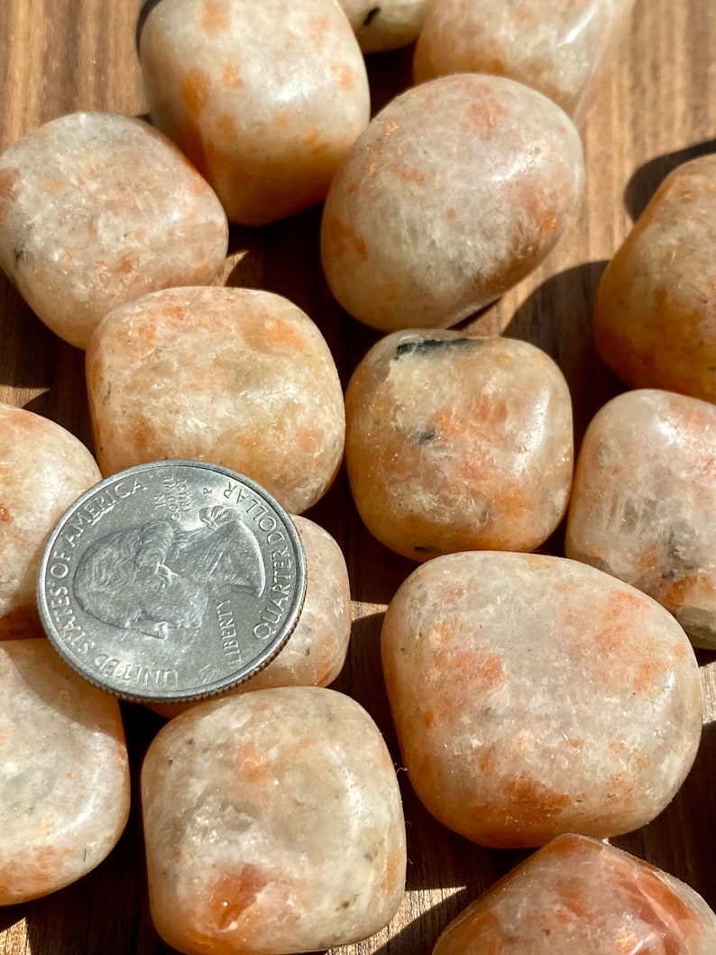 Sunstone TUMBLED Sunstone Sacral Chakra Solar Plexus Energy Healing Reiki image 4