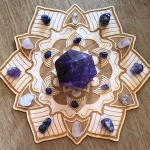 Mandala Crystal Grid #1   - Altar Decoration