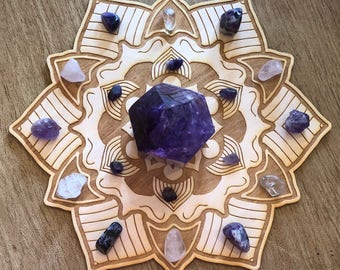 Mandala Crystal Grid #1   - Altar Decoration