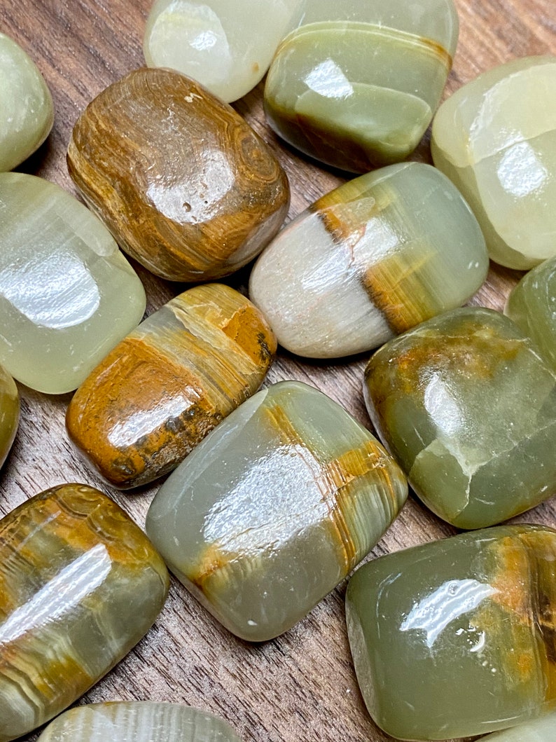 Green Calcite TUMBLED Green Calcite Hearth Chakra Crystals Etsy