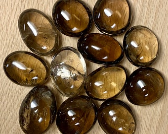 Smoky Quartz PALM STONE - Smokey Quartz Pebble - Healing Crystals and Stones - Root Chakra Stone