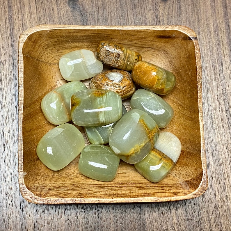 Green Calcite TUMBLED Green Calcite Hearth Chakra Crystals Etsy