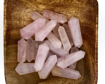 Rose Quartz Double Terminated Points - Heart Chakra - Energy Healing - Reiki - 4th Chakra - Love