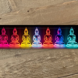Rainbow Buddhas Tarot Card Holder - 3 Card Holder - Oracle Card Holder