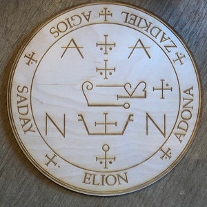 Zadkiel Crystal Grid - Zadkiel Altar Table   - Altar Decoration